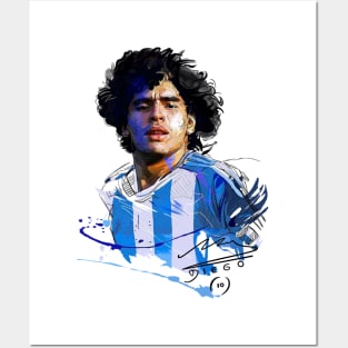 maradona Posters and Art